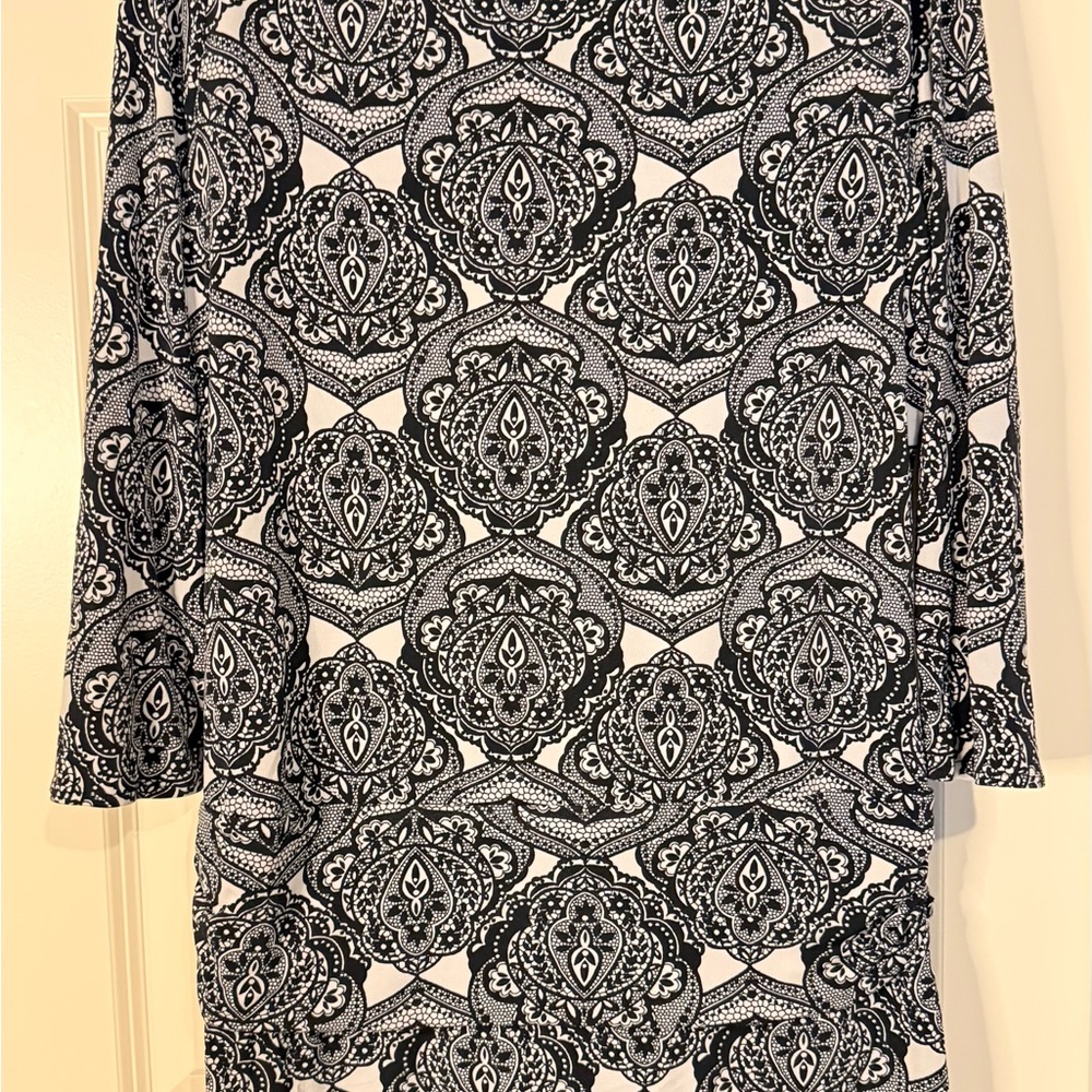 Worthington Black and White Patterned Dress